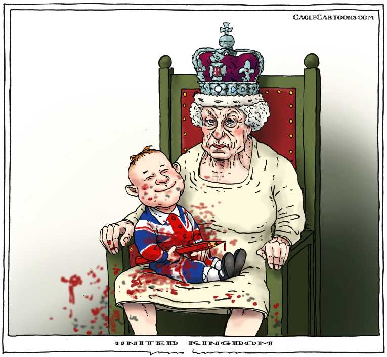 Political/Editorial Cartoon by Joep Bertrams, Het Parool, Amsterdam, Netherlands on Conservatives and Cameron Win