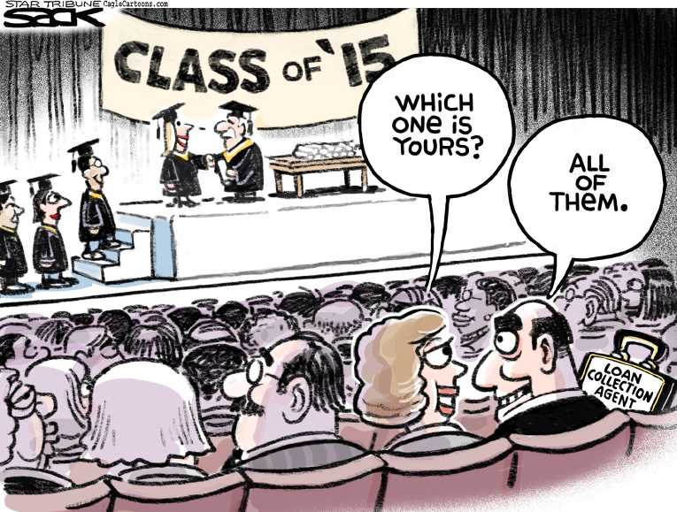 Political/Editorial Cartoon by Steve Sack, Minneapolis Star Tribune on US Economy Stalls