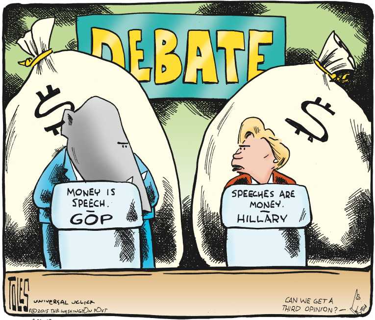 Political/Editorial Cartoon by Tom Toles, Washington Post on Presidential Race Shaping Up