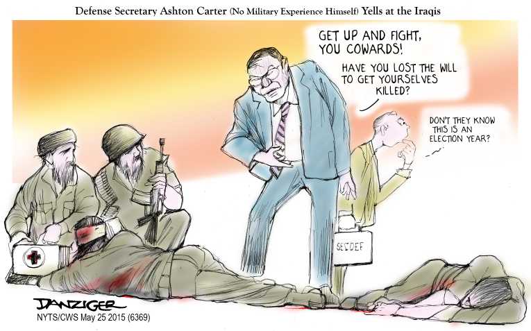 Political/Editorial Cartoon by Jeff Danziger, CWS/CartoonArts Intl. on ISIS Wins Big Battles