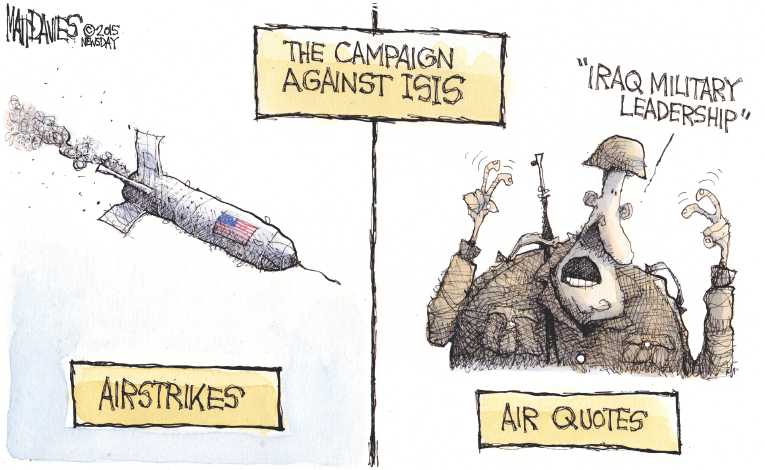 Political/Editorial Cartoon by Matt Davies, Journal News on ISIS Wins Big Battles