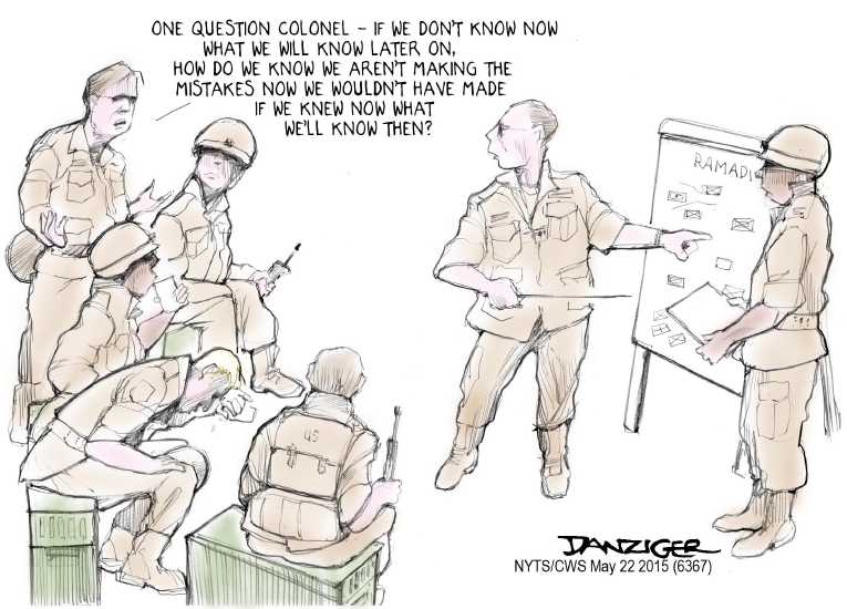 Political/Editorial Cartoon by Jeff Danziger, CWS/CartoonArts Intl. on ISIS Wins Big Battles