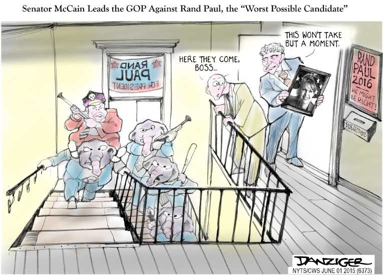 Political/Editorial Cartoon by Jeff Danziger, CWS/CartoonArts Intl. on Presidential Hopeful Field Expands