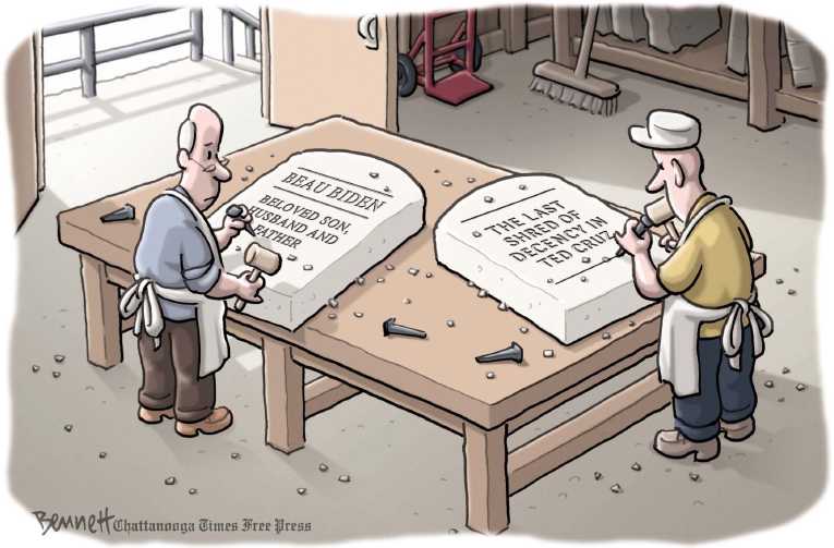 Political/Editorial Cartoon by Clay Bennett, Chattanooga Times Free Press on Presidential Race Wide Open