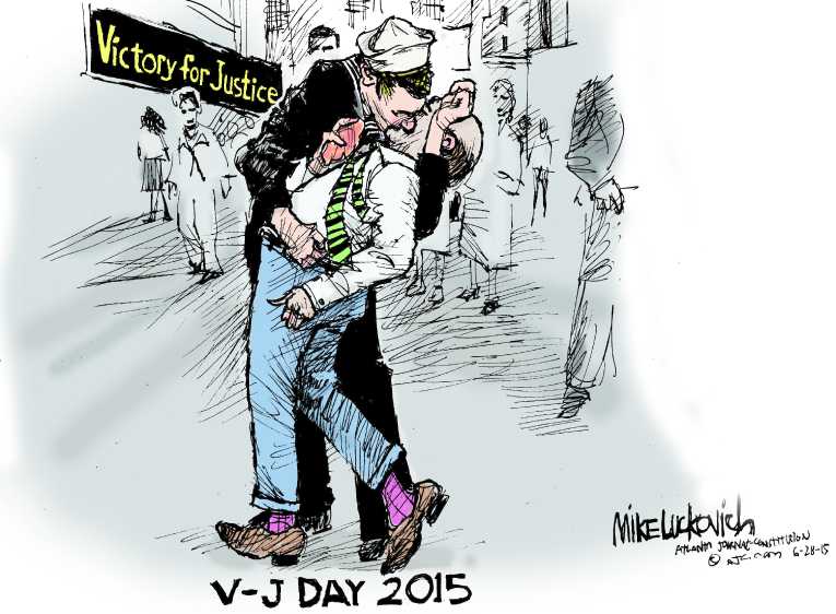 Political Cartoon On Court Rules For Same Sex Marriage By Mike Luckovich Atlanta Journal