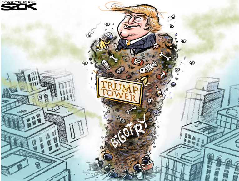 Political/Editorial Cartoon by Steve Sack, Minneapolis Star Tribune on Christie Enters Race