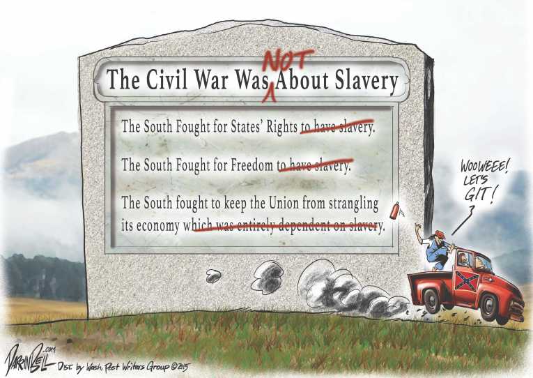 Political/Editorial Cartoon by Darrin Bell, Washington Post Writers Group on The South Makes Progress