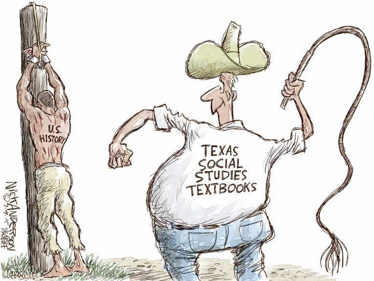 Political/Editorial Cartoon by Nick Anderson, Houston Chronicle on The South Makes Progress