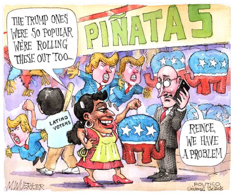Political/Editorial Cartoon by Matt Wuerker, Politico on Trump Ridicules McCain