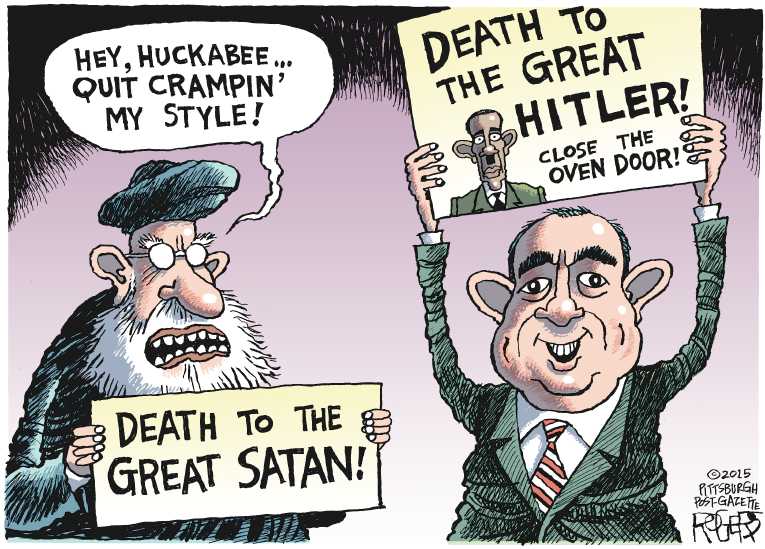 Political/Editorial Cartoon by Rob Rogers, The Pittsburgh Post-Gazette on GOP Candidates Debate