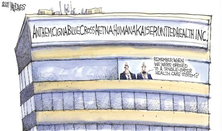 Political/Editorial Cartoon by Matt Davies, Journal News on In Other News
