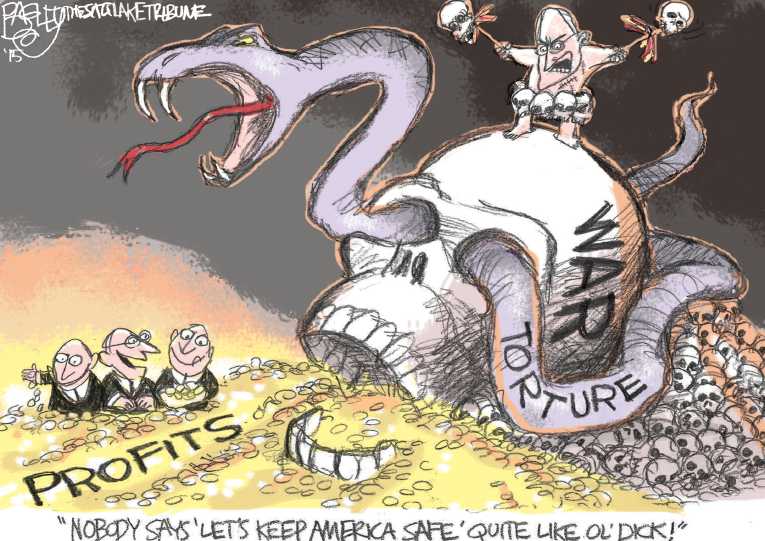 Political/Editorial Cartoon by Pat Bagley, Salt Lake Tribune on Leaders Determined to Build Party