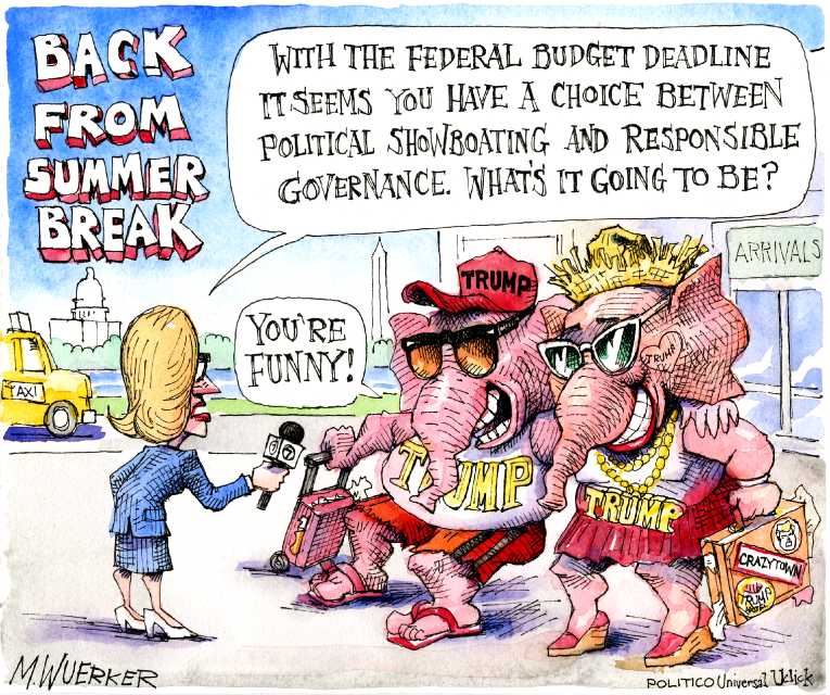 Political/Editorial Cartoon by Matt Wuerker, Politico on Leaders Determined to Build Party