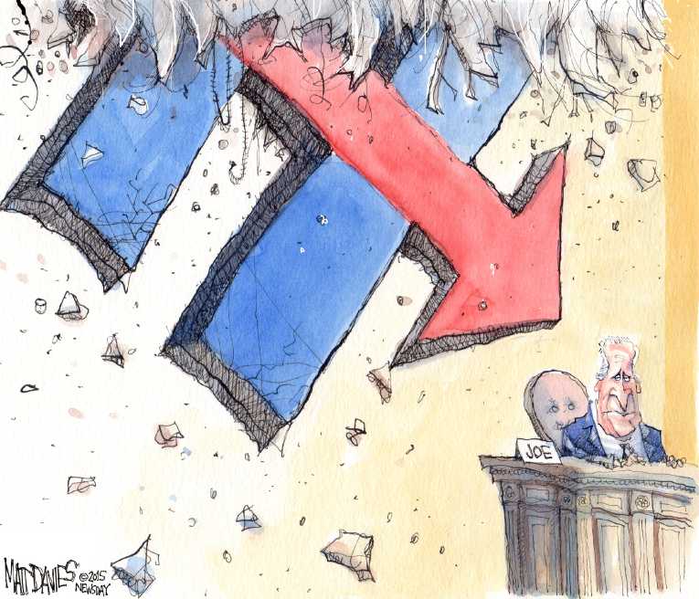Political/Editorial Cartoon by Matt Davies, Journal News on Sanders Surging