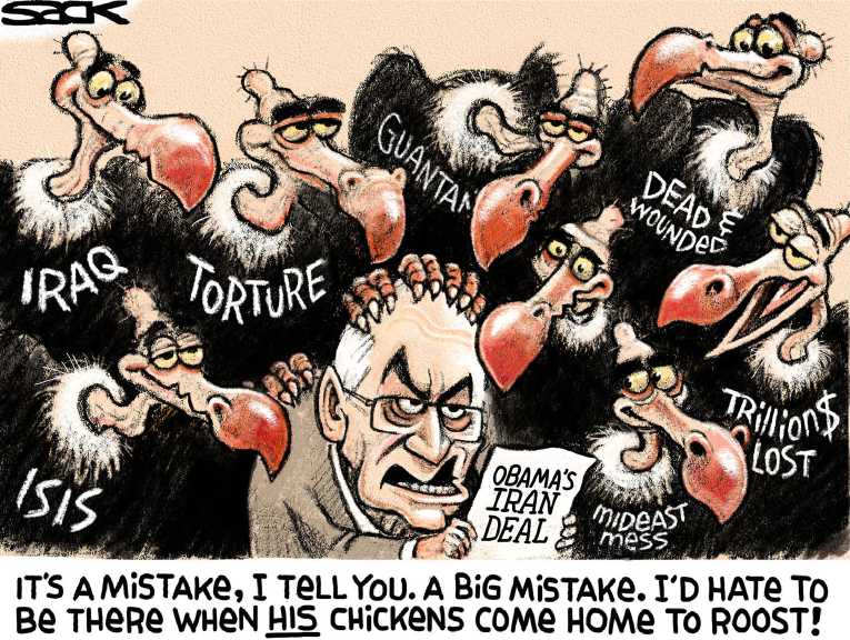 Political/Editorial Cartoon by Steve Sack, Minneapolis Star Tribune on Iran Deal to Go Through