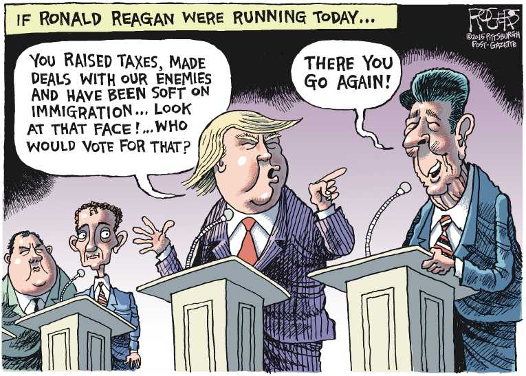 Political/Editorial Cartoon by Rob Rogers, The Pittsburgh Post-Gazette on Fiorina Climbs