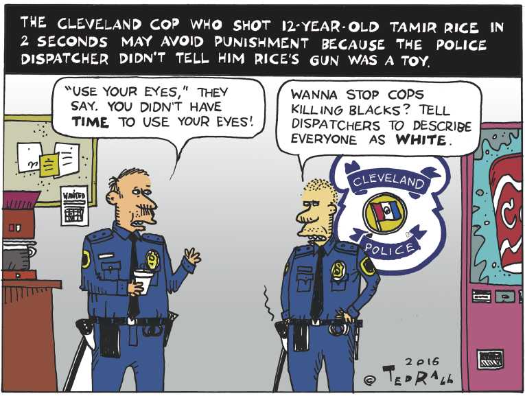 Political/Editorial Cartoon by Ted Rall on Gunman Kills 6