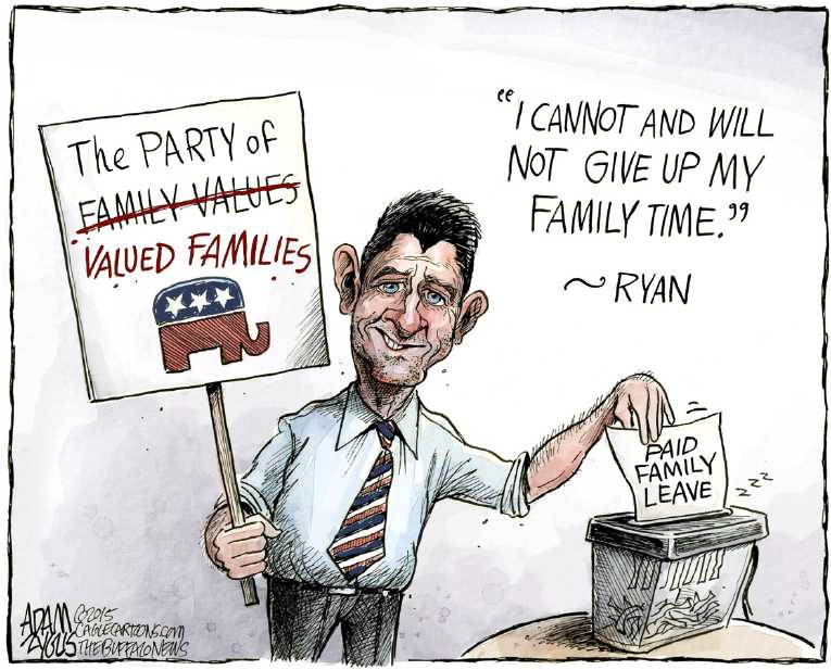 Political/Editorial Cartoon by Adam Zyglis, The Buffalo News on Paul Ryan Becomes Speaker