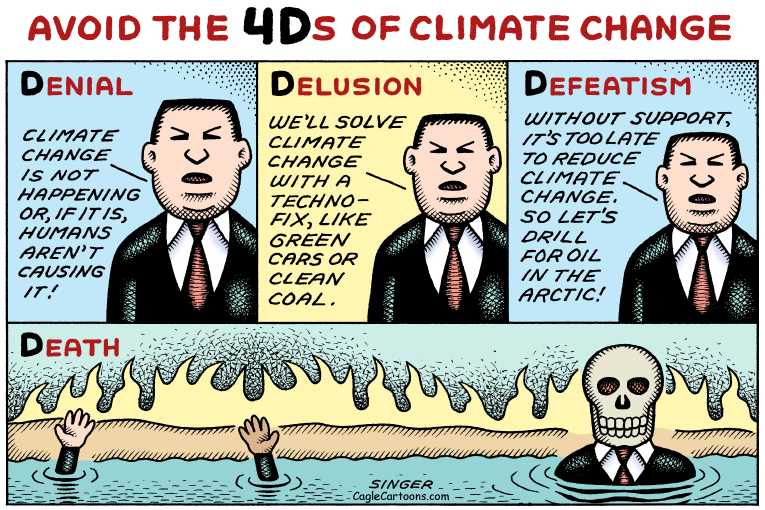 Political/Editorial Cartoon by Andy Singer, politicalcartoons.com on World’s Leaders Discuss Climate