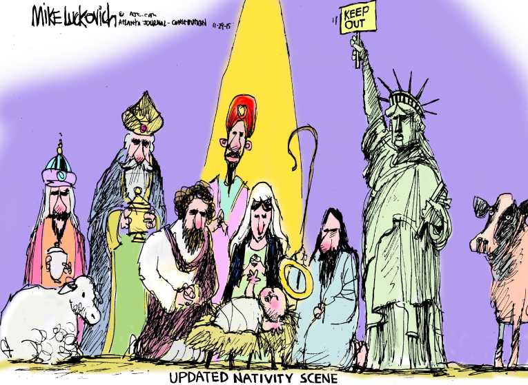 Political/Editorial Cartoon by Mike Luckovich, Atlanta Journal-Constitution on Anti-ISIS Coalition Grows