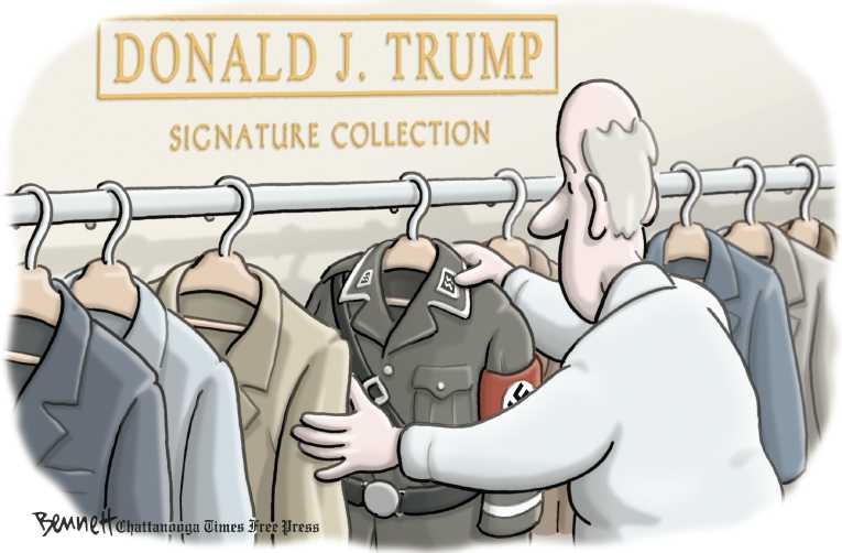 Political/Editorial Cartoon by Clay Bennett, Chattanooga Times Free Press on Trump Widens Lead