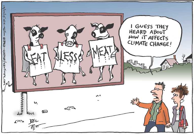 Political/Editorial Cartoon by Joel Pett, Lexington Herald-Leader, CWS/CartoonArts Intl. on Environmental Crisis Underway