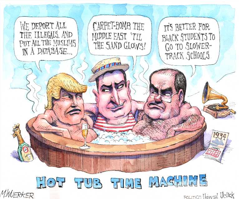 Political/Editorial Cartoon by Matt Wuerker, Politico on GOP Gathering Strength