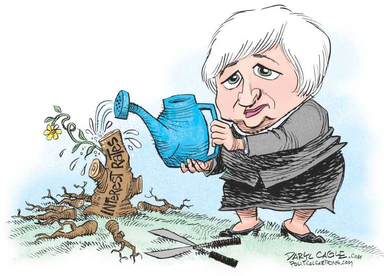 Political Cartoon on 'Fed Raises Interest Rate' by Daryl Cagle, Cagle  Cartoons at The Comic News