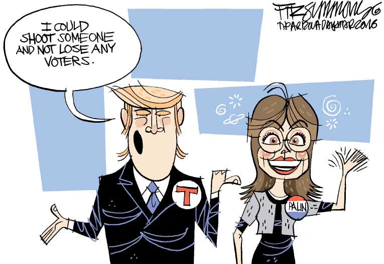 Political/Editorial Cartoon by David Fitzsimmons, Arizona Daily Star, Tucson AZ on Trump Skips Debate