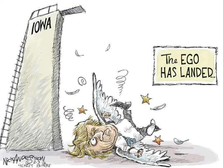 Political/Editorial Cartoon by Nick Anderson, Houston Chronicle on Trump Loses