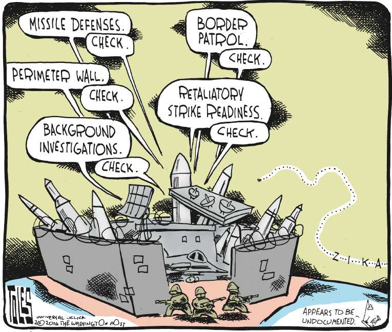 Political/Editorial Cartoon by Tom Toles, Washington Post on New Health Concern Emerges