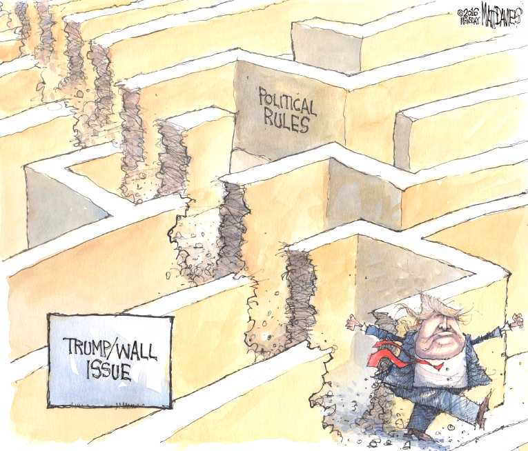 Political/Editorial Cartoon by Matt Davies, Journal News on Trump Takes S.C. and Nevada