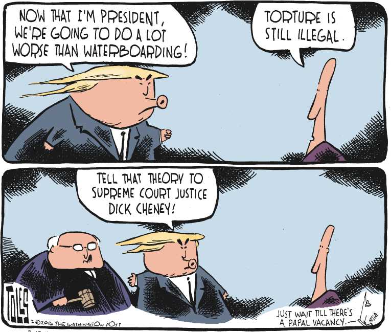 Political/Editorial Cartoon by Tom Toles, Washington Post on Trump Takes S.C. and Nevada