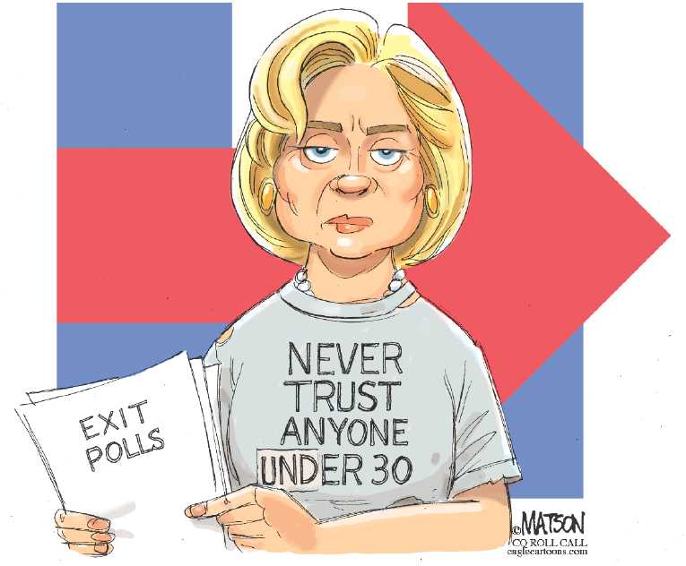 Political/Editorial Cartoon by RJ Matson, Cagle Cartoons on Corporate Media Anoint Clinton
