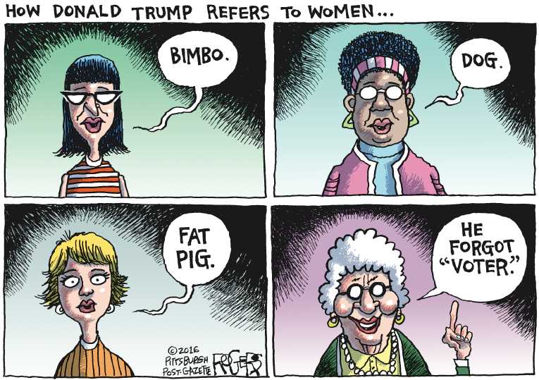 Political/Editorial Cartoon by Rob Rogers, The Pittsburgh Post-Gazette on Republican Race Growing Nastier