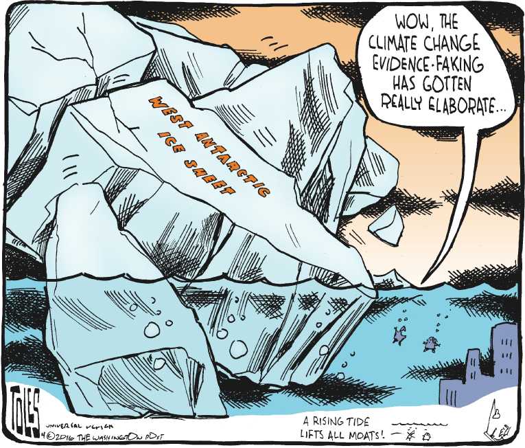 Political/Editorial Cartoon by Tom Toles, Washington Post on Earth Heating Up Quickly