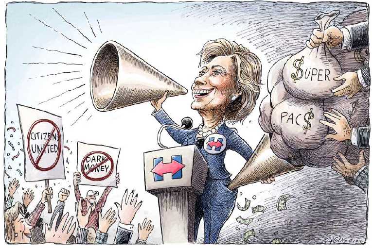Political/Editorial Cartoon by Adam Zyglis, The Buffalo News on Sanders Wins Wisconsin