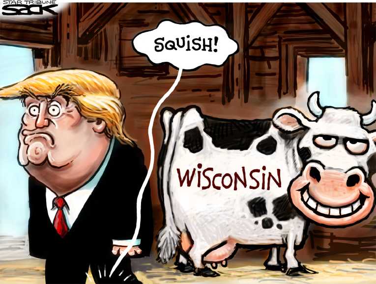 Political/Editorial Cartoon by Steve Sack, Minneapolis Star Tribune on Anti-Trump Forces Gaining Steam