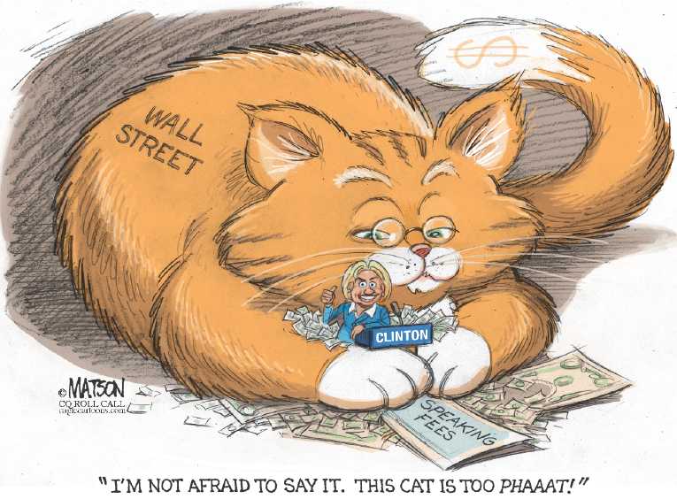 Political/Editorial Cartoon by RJ Matson, Cagle Cartoons on Clinton Steals New York