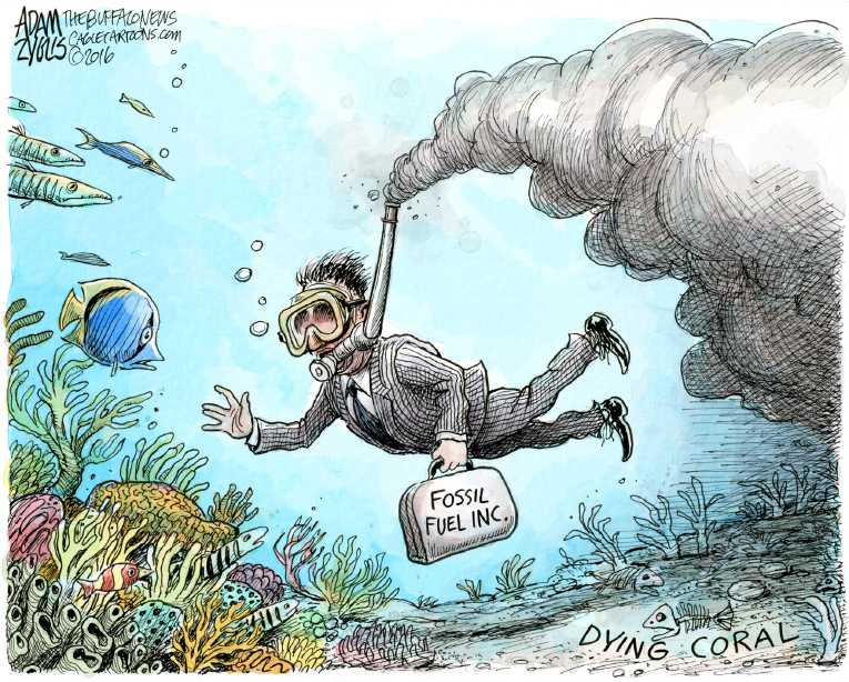 Political/Editorial Cartoon by Adam Zyglis, The Buffalo News on Earth Day Celebrated