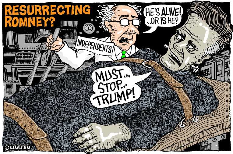Political/Editorial Cartoon by Monte Wolverton, Cagle Cartoons on Party Leaders Accepting Trump