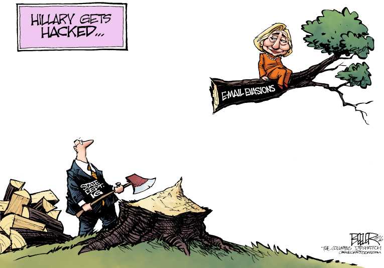 Political/Editorial Cartoon by Nate Beeler, Washington Examiner on Democratic Race Tightens