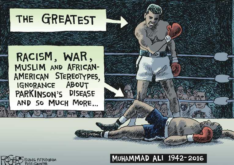 Political/Editorial Cartoon by Rob Rogers, The Pittsburgh Post-Gazette on The Greatest Is Gone