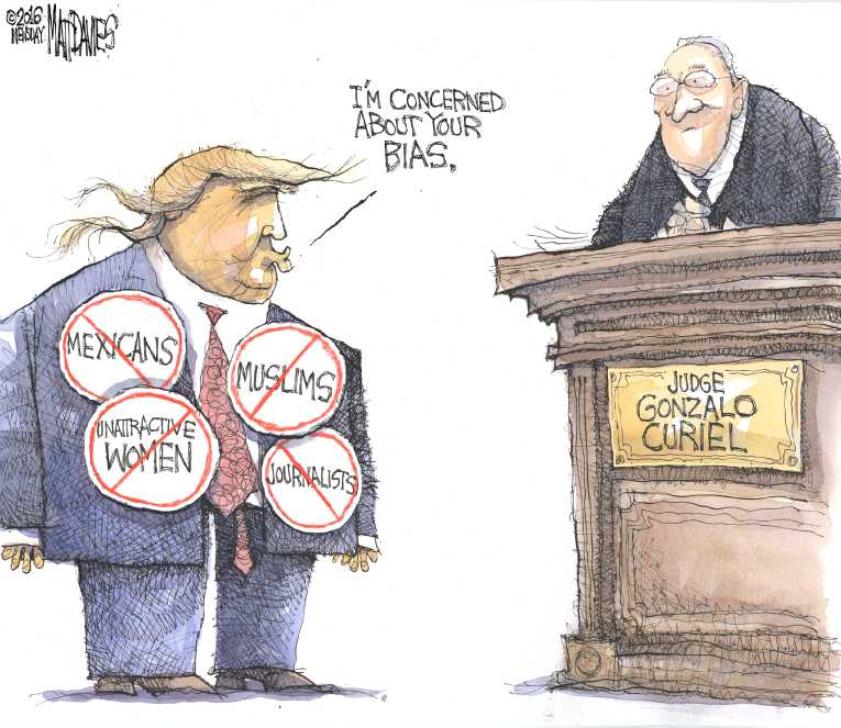 Political/Editorial Cartoon by Matt Davies, Journal News on Dump Trump Movement Grows