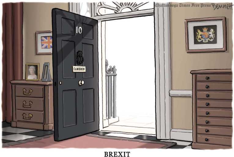 Political/Editorial Cartoon by Clay Bennett, Chattanooga Times Free Press on Next Steps Uncertain