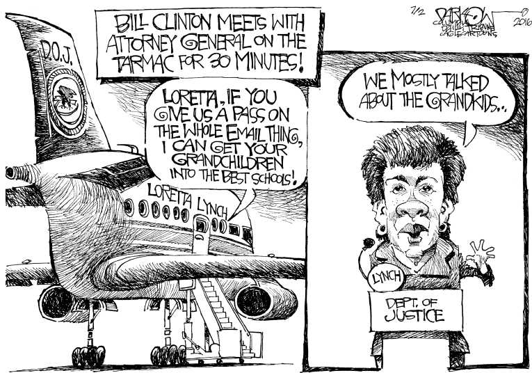 Political/Editorial Cartoon by John Darkow, Columbia Daily Tribune, Missouri on Hillary Probe Continues