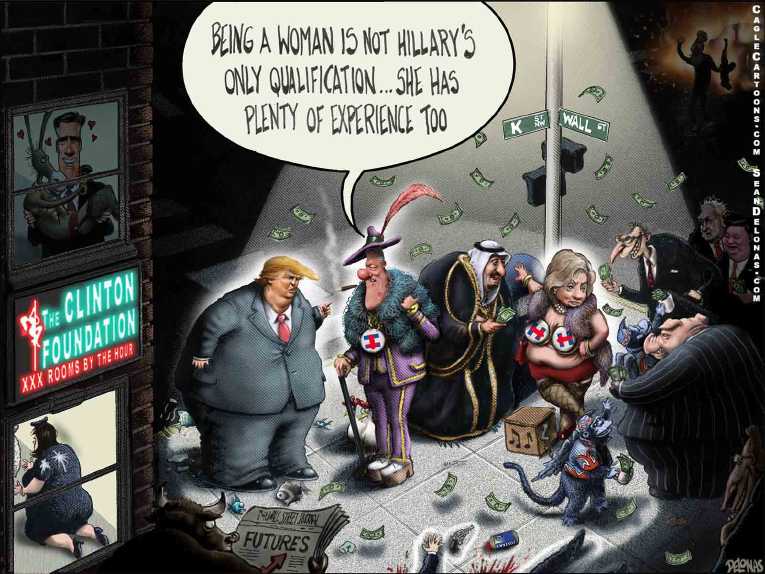 Political/Editorial Cartoon by Sean Delonas, CagleCartoons.com on Hillary Probe Continues