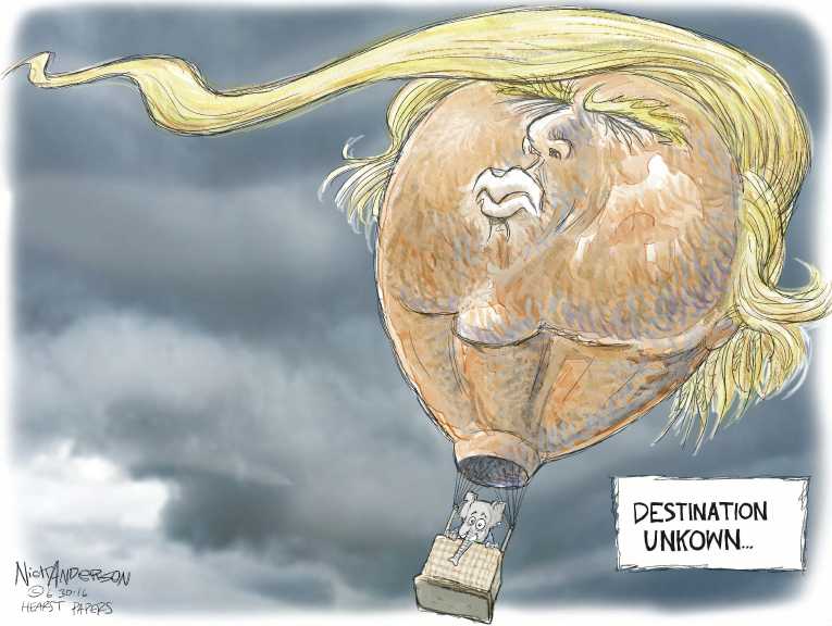 Political/Editorial Cartoon by Nick Anderson, Houston Chronicle on GOP Prepares for Convention