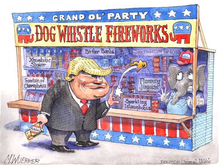 Political/Editorial Cartoon by Matt Wuerker, Politico on Trump Revamps Campaign