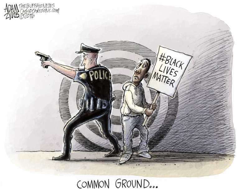 Political/Editorial Cartoon by Adam Zyglis, The Buffalo News on Shootings Stun Nation